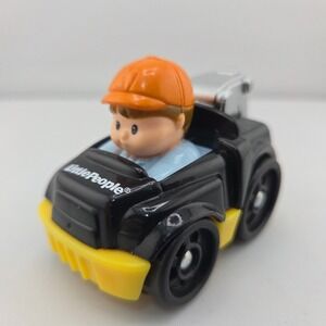 Fisher-Price Little People Wheelies Tow Truck Black Yellow V2518 2009 Mattel